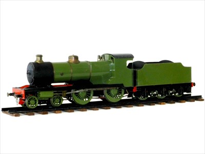 Lot 584 - “The Eagle” 2 ½” Gauge GNR 4-4-0 live steam Loco and Tender in green