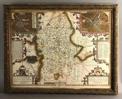 Lot 437 - Map of Staffordshire after John Speed