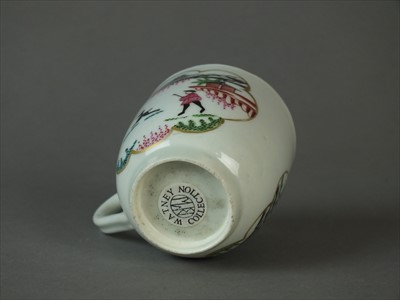 Lot 361 - Worcester 'Stag Hunt' coffee cup, circa 1765-70