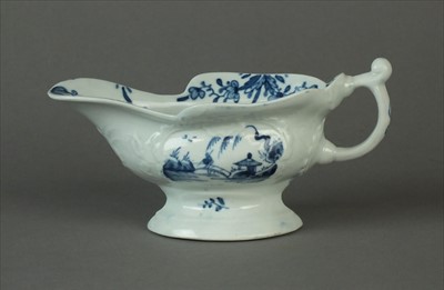 Lot 362 - An uncommon Worcester sauce boat