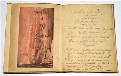 Lot 264 - GREAT FIRE OF LONDON. A True and Faithful...