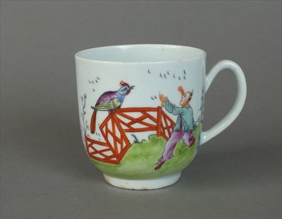 Lot 366 - Worcester coffee cup, circa 1755-56