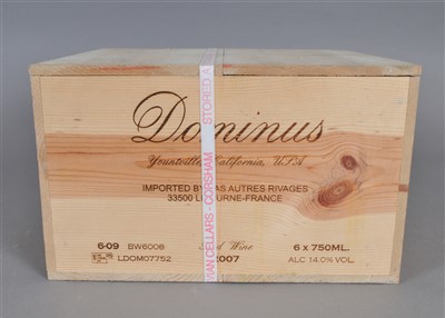 Lot 675 - Dominus 2007 6 bottles owc 
98/100 Robert...