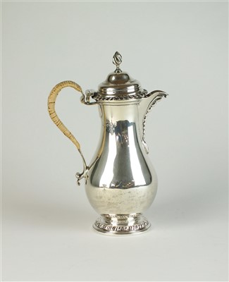 Lot 40 - A Victorian silver bachelors hot water jug