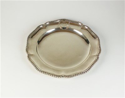 Lot 26 - A Victorian silver plate