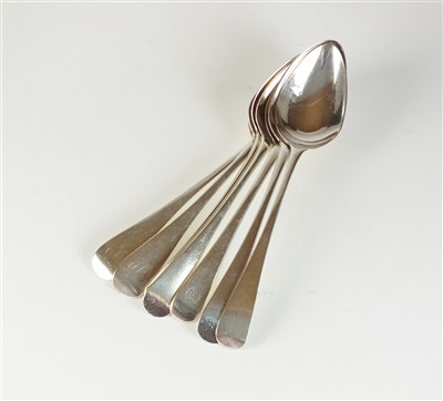 Lot 24 - Seven silver tablespoons