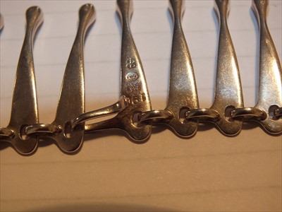 Lot 115 - A Georg Jensen silver fringe necklace by Bent Gabrielson
