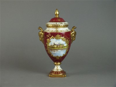 Lot 229 - Coalport Limited Edition 'Madeley Court' vase