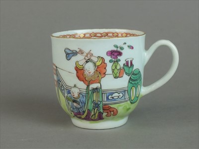 Lot 369 - An unusual Worcester coffee cup, circa 1765-68