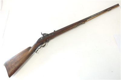 Lot 285 - Continental percussion sporting musket, 28-bore