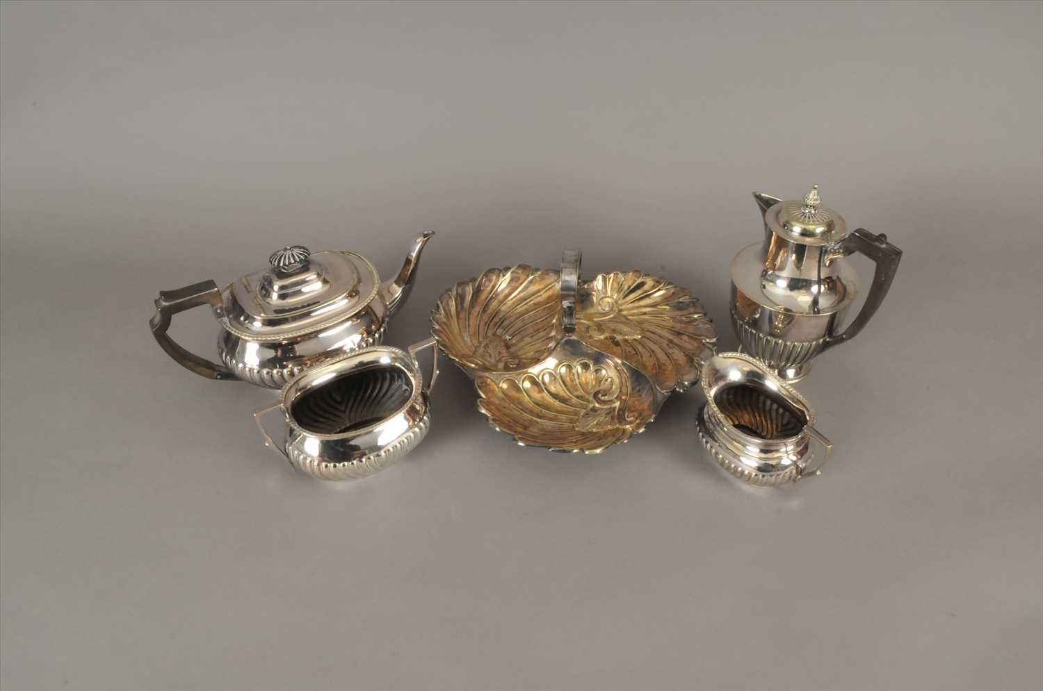 Lot 30 - A collection of silver plated wares