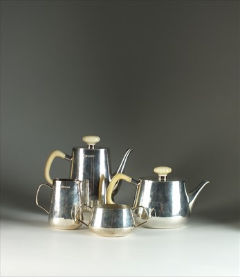 Lot 8 - A Robert Welch four piece silver tea and coffee service