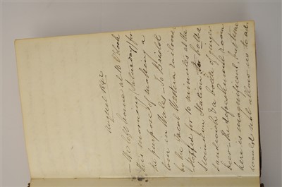 Lot 290 - MANUSCRIPT. Excursion in Wales 1842. 8vo,...
