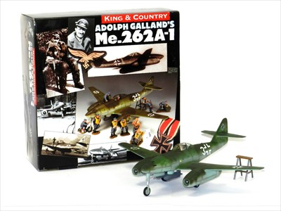 Lot 552 - King & Country Messerschmitt Me262 A-1 of Adolph Galland.