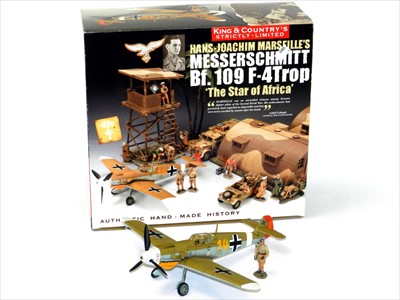 Lot 554 - King & Country H-J Marseille’s Messerschmitt Bf109 F-4