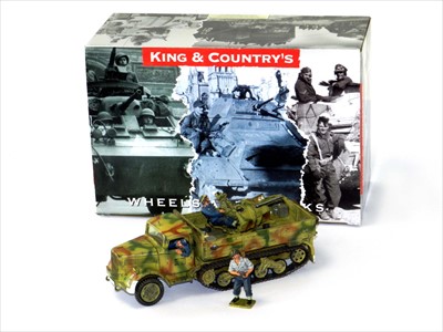 Lot 555 - King & Country LW032 Opel Maultier Flakwagen Anti-Aircraft lorry.