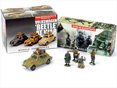 Lot 558 - King & Country: VW Beetle At War and “Captured” Fall of Berlin figures