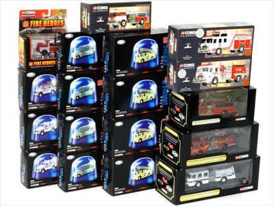 Lot 519 - Corgi 1/50th Emergency Service Vehicles (18)