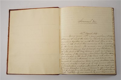 Lot 289 - MANUSCRIPT. Journal of a Short Tour to the...