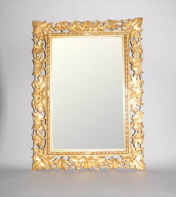 Lot 793 - A 19th century gilt cut wood Florentine style framed wall mirror