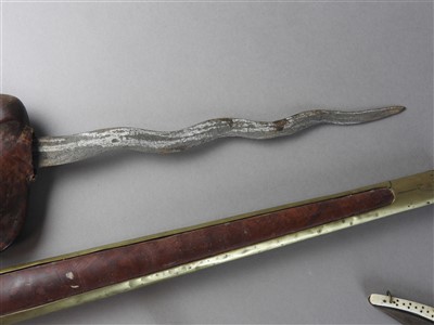 Lot 70 - An Afghan pesh kabz and a Javanese kris