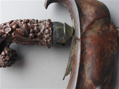 Lot 70 - An Afghan pesh kabz and a Javanese kris