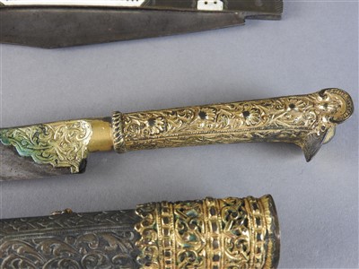 Lot 70 - An Afghan pesh kabz and a Javanese kris