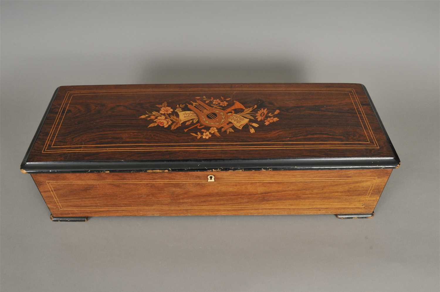 Lot 441 - A large 19th century Nicole Freres cylinder lever-pull music box
