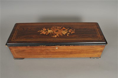 Lot 441 - A large 19th century Nicole Freres cylinder lever-pull music box