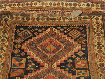 Lot 812 - Kuba rug, North-East Caucasus, indigo field...
