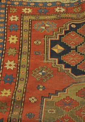 Lot 815 - Kazak Rug, South Caucasus, the madder field...