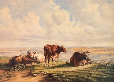Lot 426 - Attributed to Thomas Sydney Cooper, pair of watecolours