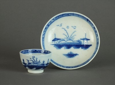 Lot 274 - Caughley toy tea bowl and saucer, circa 1780-90