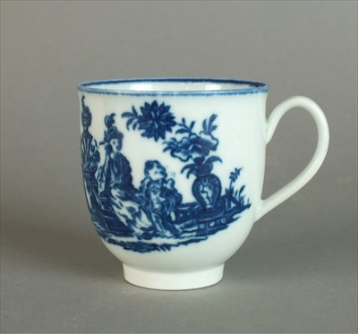 Lot 275 - Caughley 'Mother and Child' coffee cup