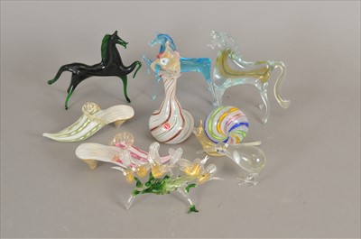 Lot 226 - A collection of small decorative glass wares