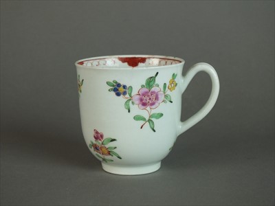 Lot 386 - A Worcester coffee cup, circa 1762