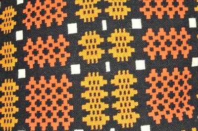 Lot 472 - A brightly coloured 20th century woven Welsh wool blanket