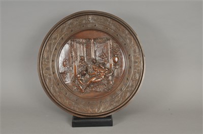 Lot 501 - An Elkington & Company cast metal charger
