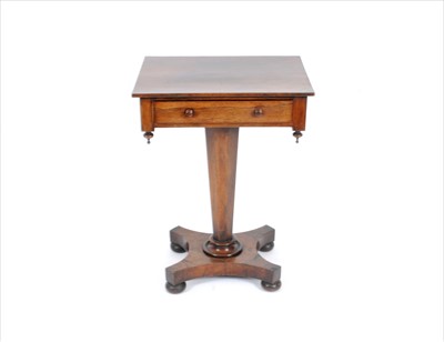 Lot 752 - A Regency rosewood veneered side / work table