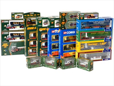 Lot 514 - Boxed Corgi Eddie Stobart and Large Scale HGVs.