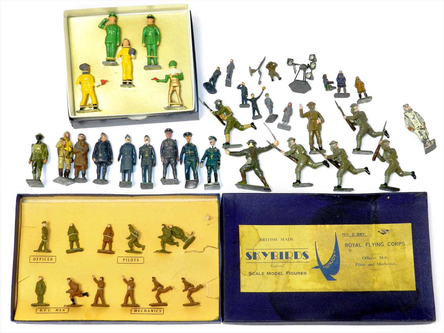 Lot 566 - Skybirds Royal Flying Corps boxed set and Britains figures