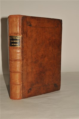 Lot 319 - BROWN, Sir Thomas, Works, folio 1686. Portrait...