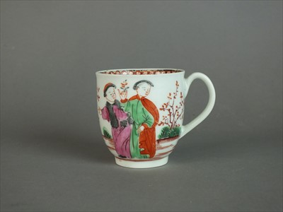 Lot 393 - Worcester coffee cup, circa 1762-65