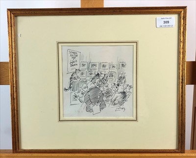 Lot 309 - Comic sketches