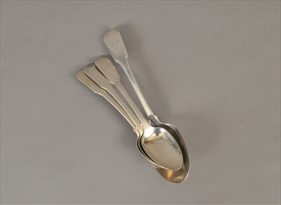 Lot 12 - Four Chinese Cutshing silver spoons