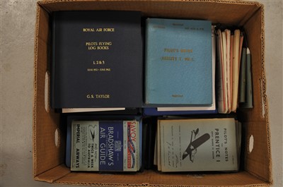 Lot 364 - PILOT'S LOG BOOKS. Pilot's log books of Flt....