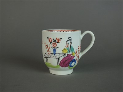 Lot 401 - Worcester coffee cup, circa 1765