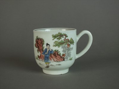 Lot 402 - Worcester coffee cup, circa 1762