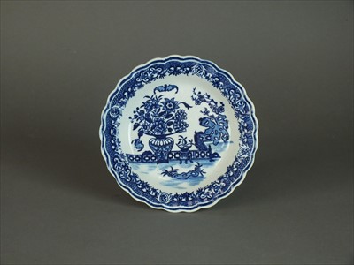 Lot 409 - Worcester lobed plate, circa 1785