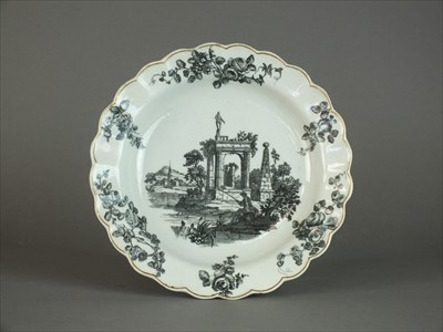 Lot 181 - Worcester plate, circa 1760